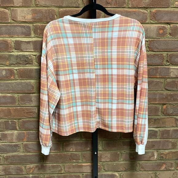 Fantastic Fawn Multi Long Sleeve Crop Top Size Small NWOT - Picture 2 of 4